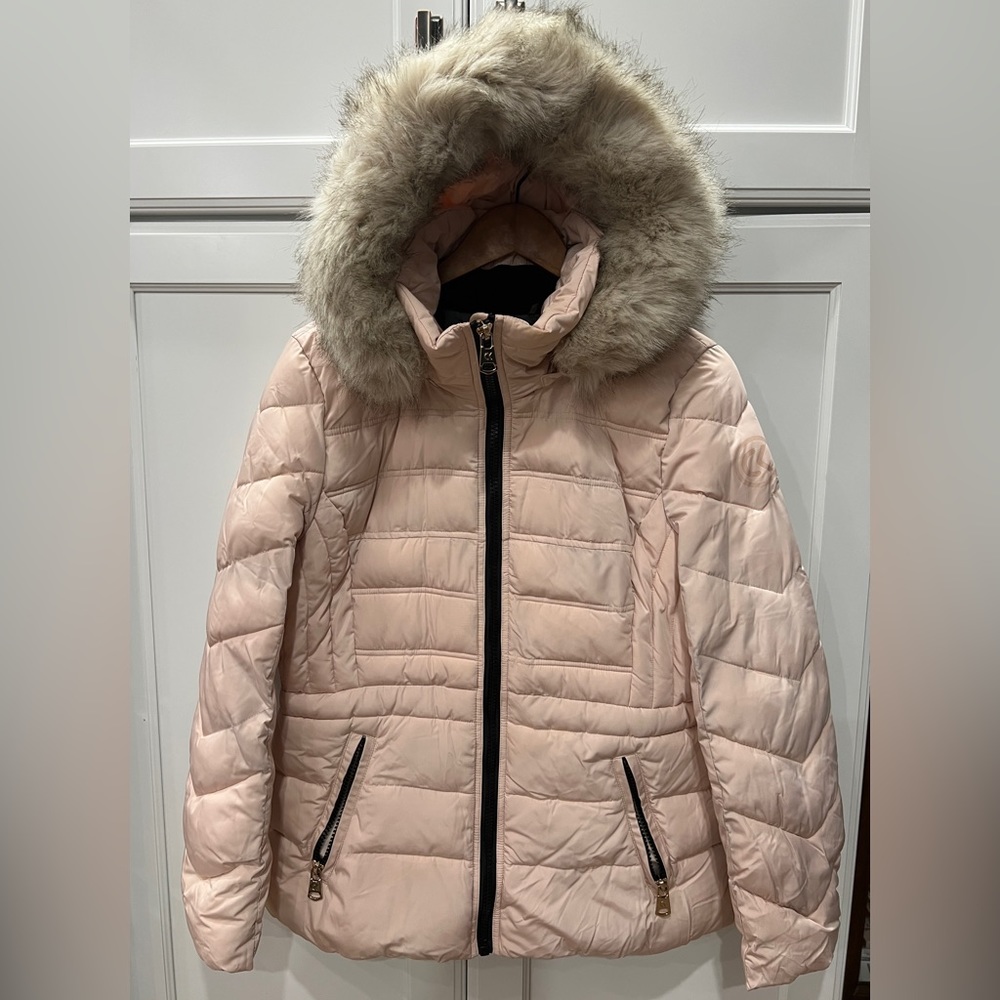 Calvin Klein Performance  women’s fur hood puffer coat Size L
